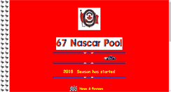 Desktop Screenshot of nascarpool.behindnelliesclock.com